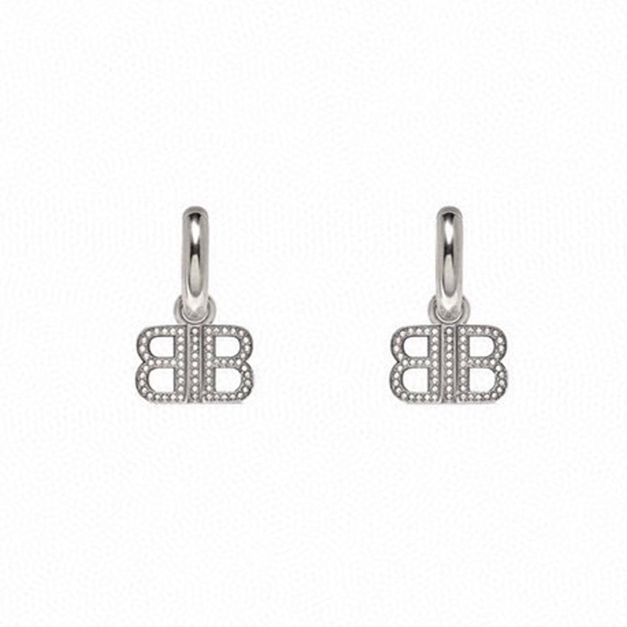 18K Balenciaga Pendant Earrings